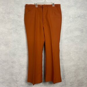 Vintage 70s The Fellini Collection Flare Pants Men’s 34x28 Braided Detail Waist